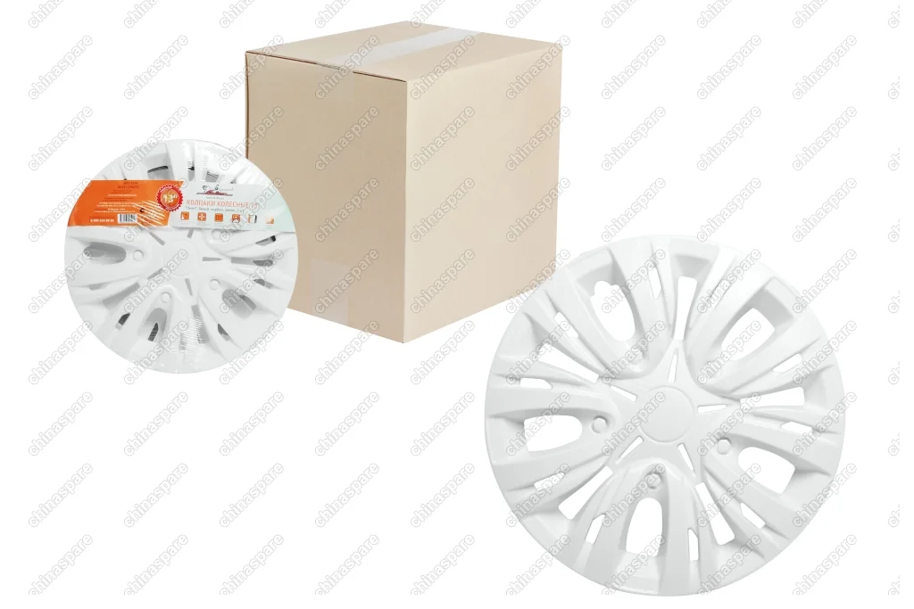 Колпаки колесные 13 дюймов Лион, белый, карбон