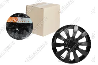 Колпаки колесные 13 дюймов Торнадо, черный глянец, карбон