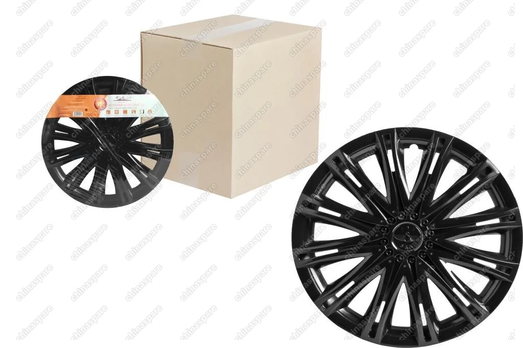 Колпаки колесные 13 дюймов Скай, черный глянец