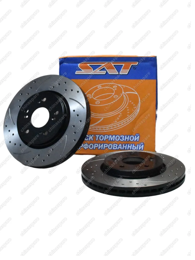 Диск тормозной HAVAL H6/Haval M6/HOVER H6 передний перфорированный 2 шт