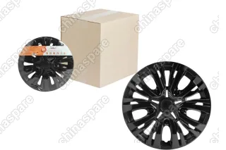 Колпаки колесные 14 дюймов Лион, черный глянец, карбон