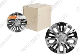 Колпаки колесные 14 дюймов Лион Т, серебристый, черный, карбон