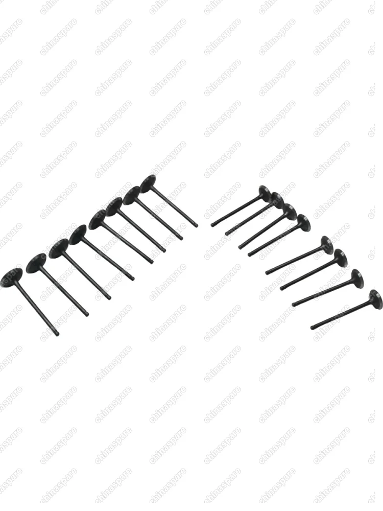 Клапан вып+впуск Brilliance V5, Mitsubishi Colt 6, Lancer X / Бриллианс В5 16шт MR984260+MR984261