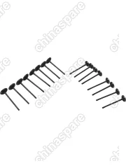 Клапан вып+впуск Brilliance V5, Mitsubishi Colt 6, Lancer X / Бриллианс В5 16шт MR984260+MR984261