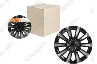 Колпаки колесные 14 дюймов Торнадо Т, серебристый, черный, карбон