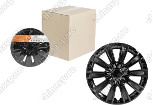 Колпаки колесные 15 дюймов Торнадо, черный глянец, карбон