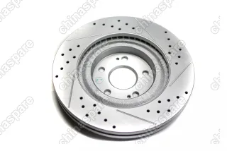 Диск тормозной задний перфорированный с насечками UIDNU (комплект) ZEEKR 001