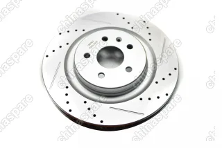 Диск тормозной передний перфорированный с насечками UIDNU (комплект) Lixiang L7/L9