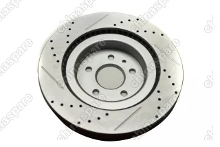 Диск тормозной передний перфорированный с насечками UIDNU (комплект) Lixiang L7/L9