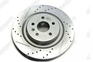 Диск тормозной передний перфорированный с насечками UIDNU (комплект) Lixiang L7/L9