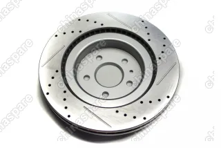 Диск тормозной передний перфорированный с насечками UIDNU (комплект) Lixiang L7/L9