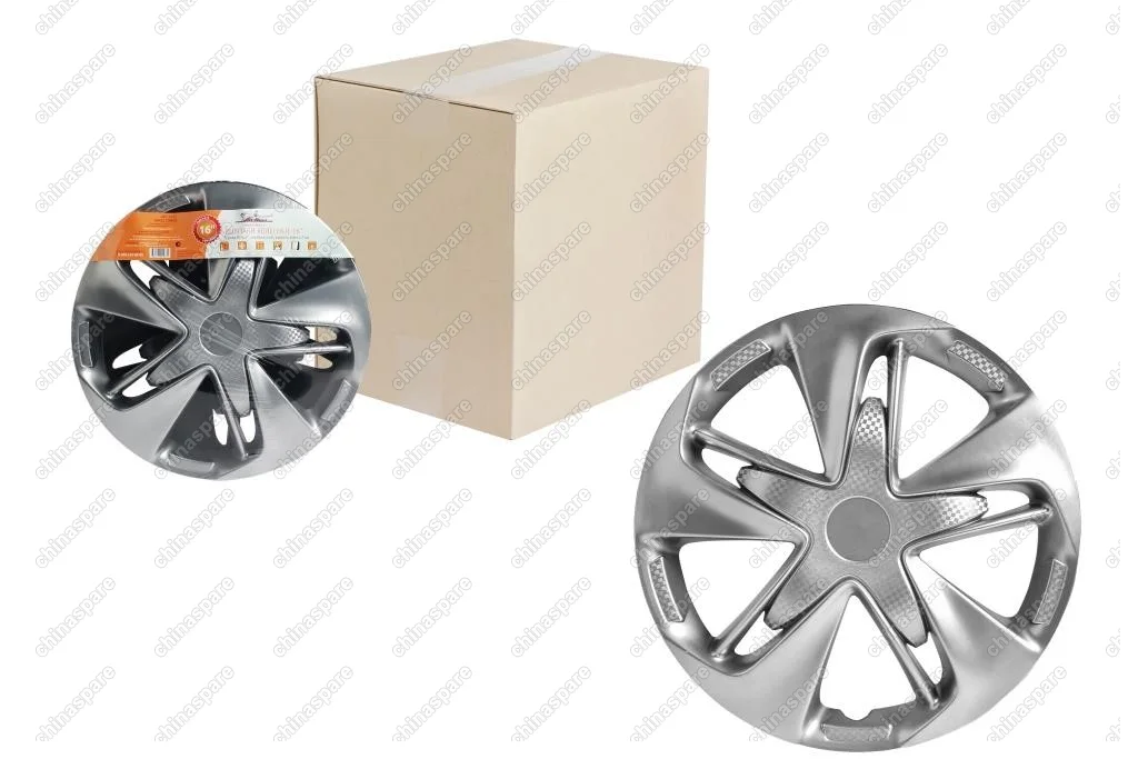 Колпаки колесные 16 дюймов Супер Астра, серебристый, карбон