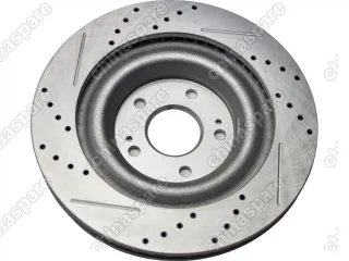 Диск тормозной передний перфорированный с насечками UIDNU (комплект) Jetour Dashing