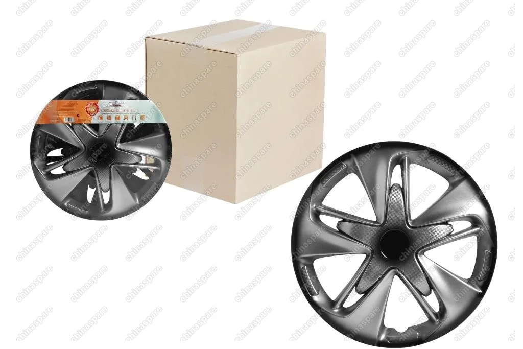 Колпаки колесные 16 дюймов Супер Астра +, серебристо-черный, карбон