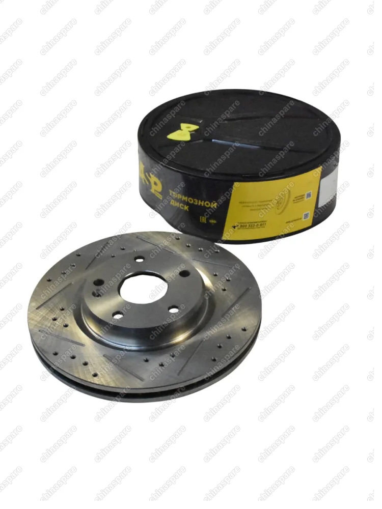 Диск тормозной COOLRAY ПЕРЕДНИЙ перфорация , насечки арт. 4048102500