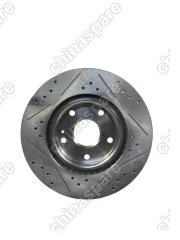 Диск тормозной COOLRAY ПЕРЕДНИЙ перфорация , насечки арт. 4048102500