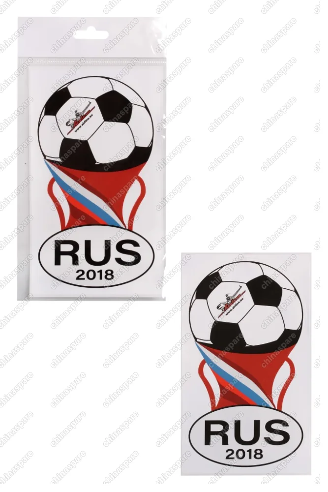 Знак RUS-КУБОК, ЧМ 18, наружный, самоклеящийся (150*80 мм)
