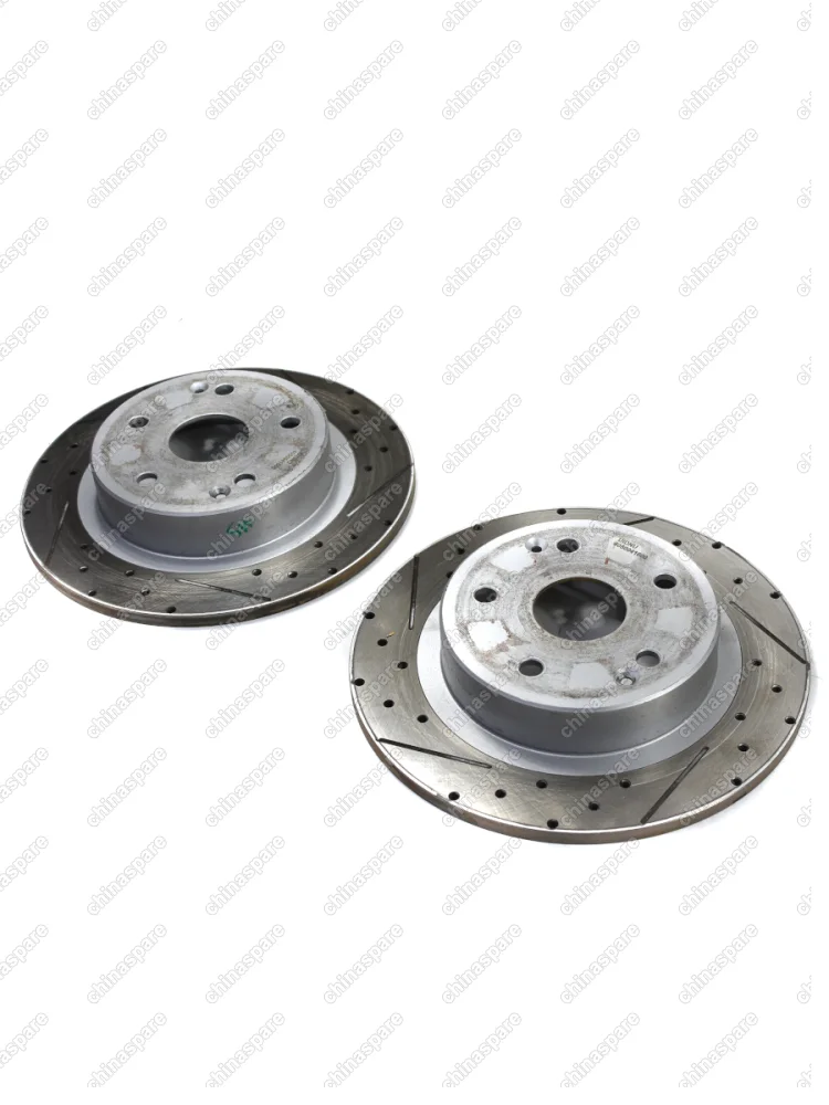 Диск тормозной COOLRAY ЗАДНИЙ (комплект) перфорация , насечки (уценка)