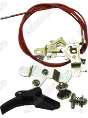 Трос капота в сборе (ручка, трос, кронштейн) комплект F3000 SHAANXI