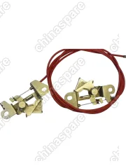 Трос капота в сборе (ручка, трос, кронштейн) комплект F3000 SHAANXI