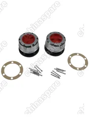 Хаб механический Колесные хабы (2шт) усиленные(красная крышка)KIA Sportage, Grand Sportage, Retona, Frontier, Besta, Bongo / MAZDA / ZX Tianye Admiral