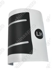 ПЛЕНКА ЗАЩИТНАЯ ДЛЯ ПОРОГОВ (черная с хромированными полосами)(ЛЕВАЯ СТОРОНА)