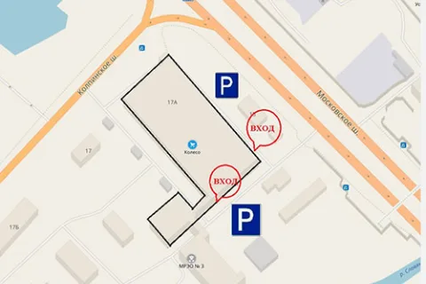 Схема проезда Московская Славянка 17А