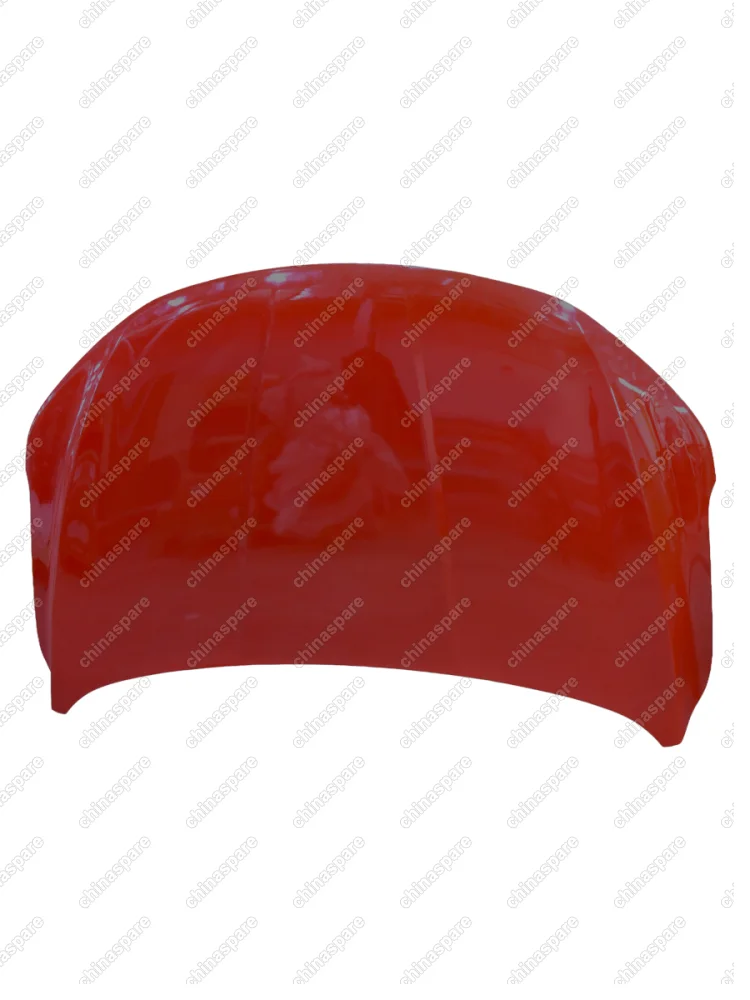 Капот Geely Coolray (крашеный, красный, уценка)