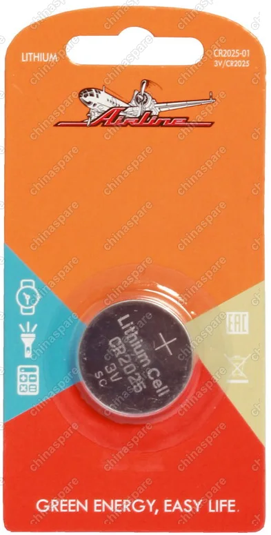 Батарейка CR2025 3V для брелоков сигнализаций литиевая 1 шт.