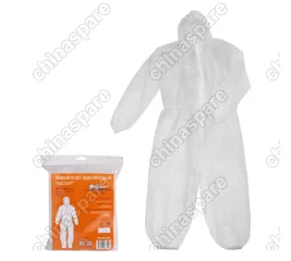 Комбинезон одноразовый Каспер, спанбонд 40гр/м2, размер 2XL(50-52), белый