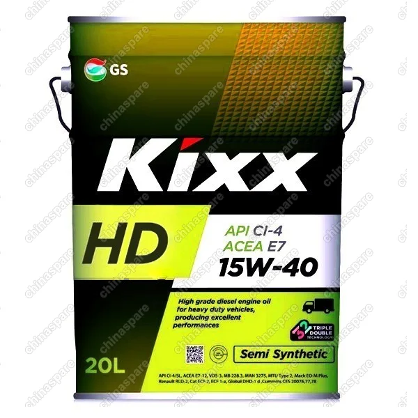 Масло моторное Kixx HD CI-4/E7 15W-40 /20л  п/синт.