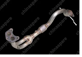 A151203110 Глушитель труба приемная (двигатель 480ed, евро-2) Chery Amulet