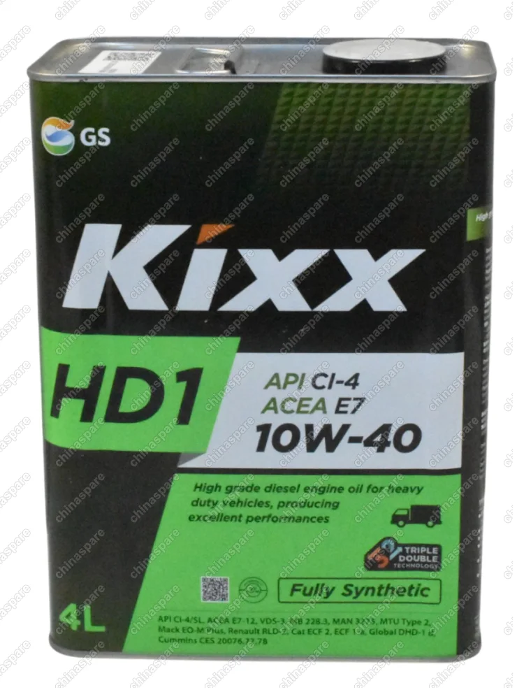 Масло моторное Kixx HD1 CI-4 10W-40 (D1) /4л мет.  синт.