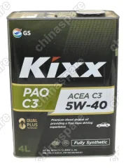 Масло моторное Kixx PAO C3 5W-40 /4л  синт.