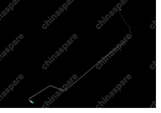 Трубка тормозная левая Chery Amulet