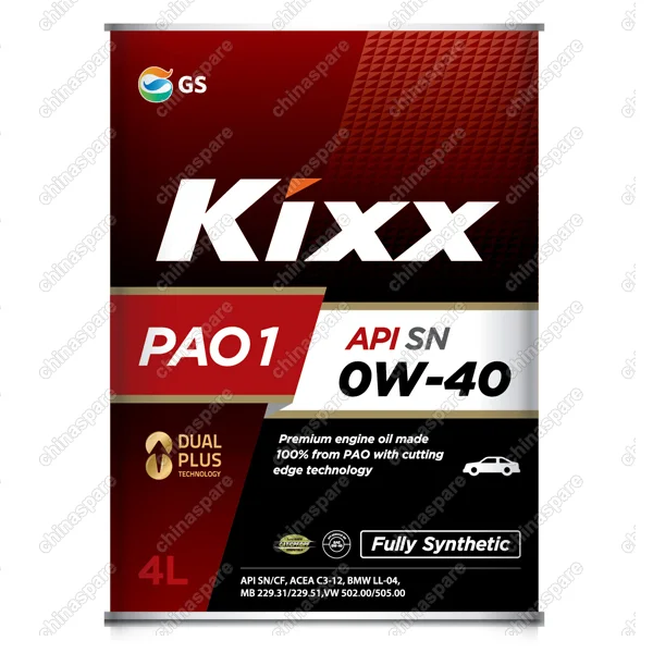 Масло моторное Kixx PAO1 0W-40 /4л  синт.