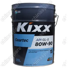 Масло трансмиссионное Kixx Geartec GL-5 80W-90 /20л  п/синт.