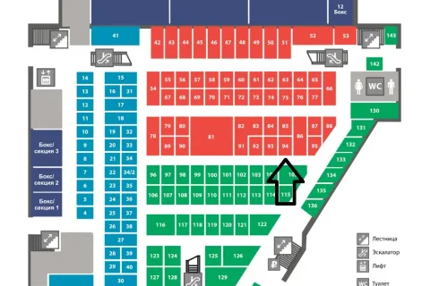 Схема проезда пр-кт Маршала Жукова 21,  секция 85,94