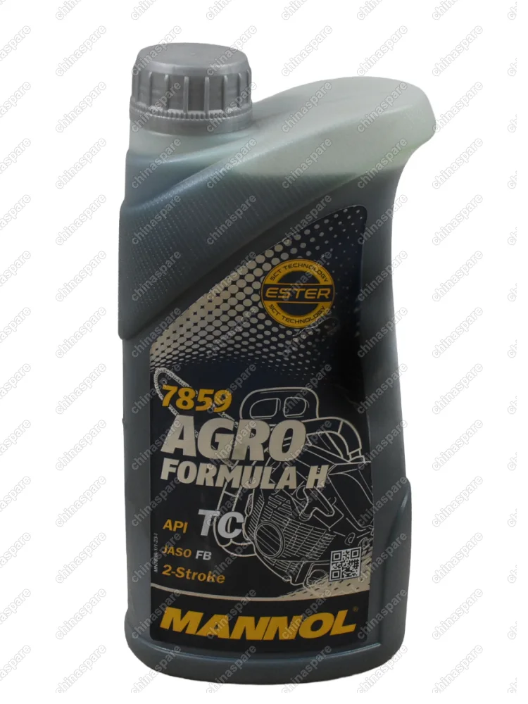 1987 Масло моторное 7859 для 2Т двиг. MANNOL Agro Formula Husqvarna (для бензопил, бензокос, мотобуров и пр.) синтетическое