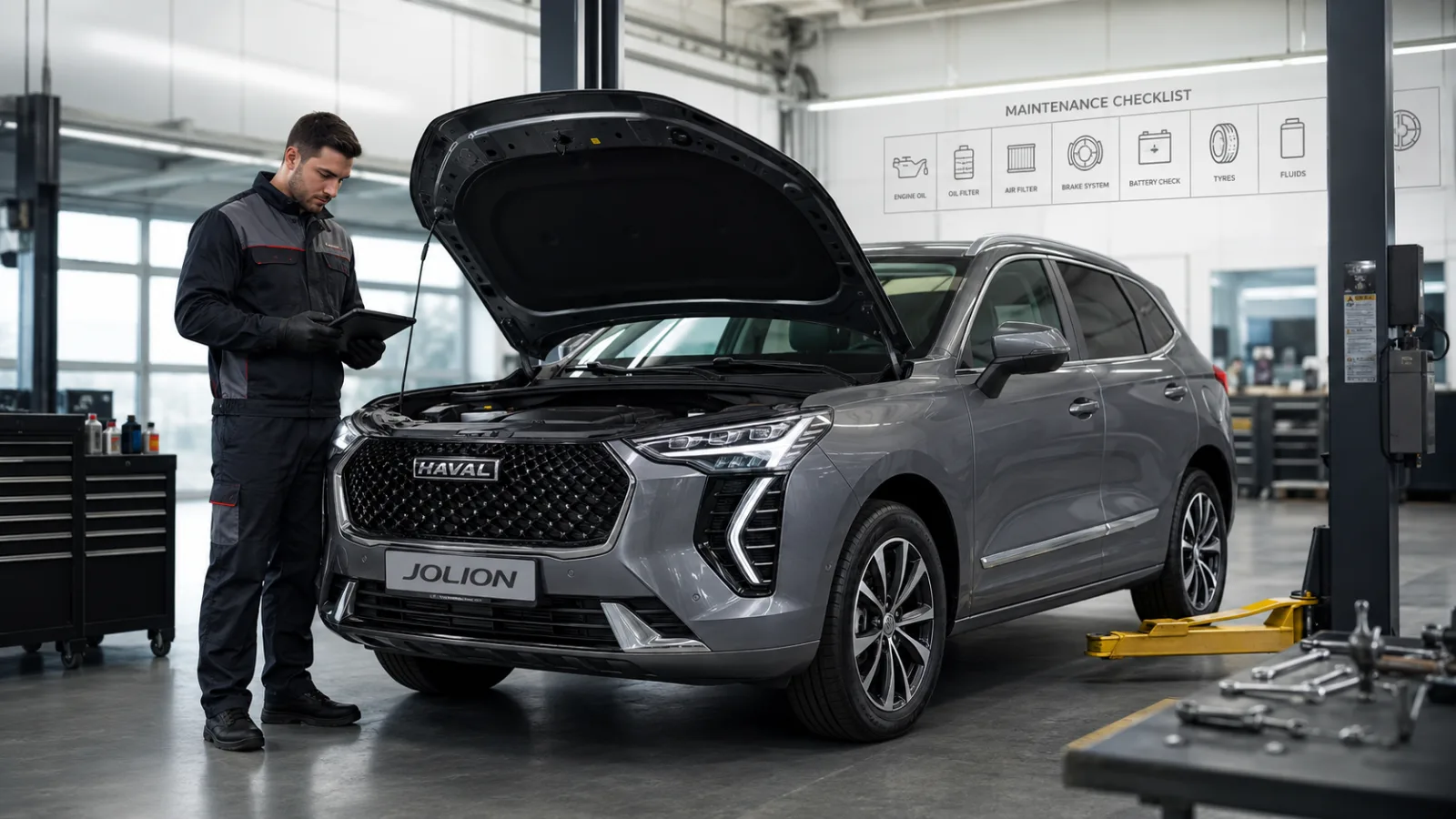 Регламент ТО Haval Jolion — таблица обслуживания, сроки и расходники