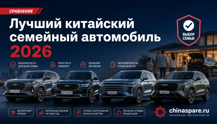 Лучший китайский семейный автомобиль 2026: рейтинг, сравнение и выбор