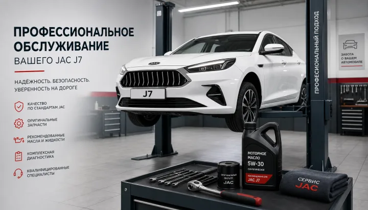 JAC J7: объёмы жидкостей, регламент ТО и подбор расходников