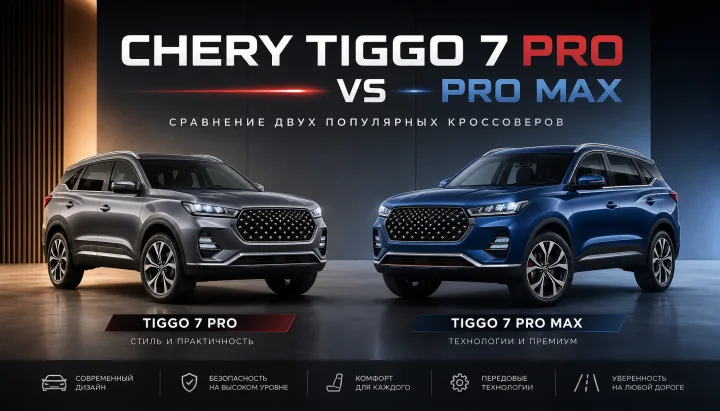 Chery Tiggo 7 Pro и Pro Max: чем отличаются и какую версию выбрать в 2026 году