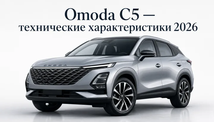 Omoda C5 2025–2026: технические характеристики, габариты и комплектации — полный обзор
