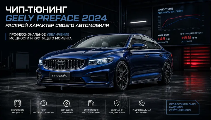 Geely Preface: чип-тюнинг, прошивка и доработки двигателя — что нужно знать в 2026 году