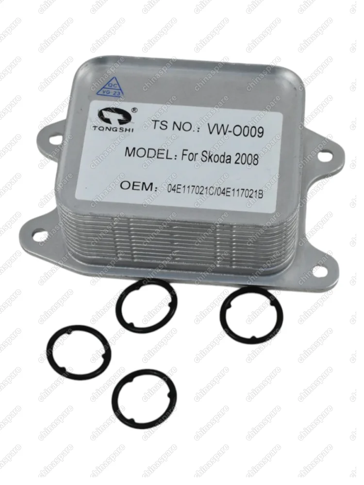 04E117021B Масляный радиатор VW Polo V 12-, Passat VIII 14-, Jetta IV 11-, Tiguan 15-, Golf VI,VII 12- 04E117021B 04E117021C 04E117021K