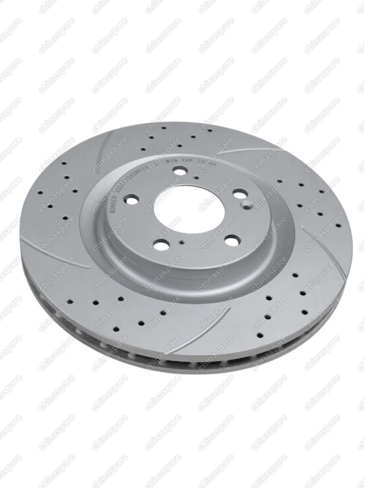 M61665 Диск тормозной передний HAVAL F7 2024+ / HAVAL DARGO 4WD перфорация/насечки