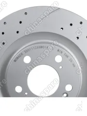 M61665 Диск тормозной передний HAVAL F7 2024+ / HAVAL DARGO 4WD перфорация/насечки