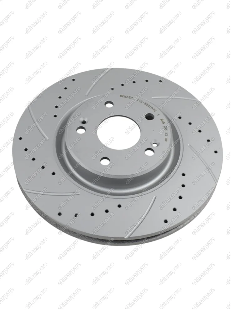 M61636 Диск тормозной Tiggo 4, Tiggo 4 Pro, Tiggo 8, Jaecoo J7 2WD OEM T15-3501075 передний перфорация/насечки