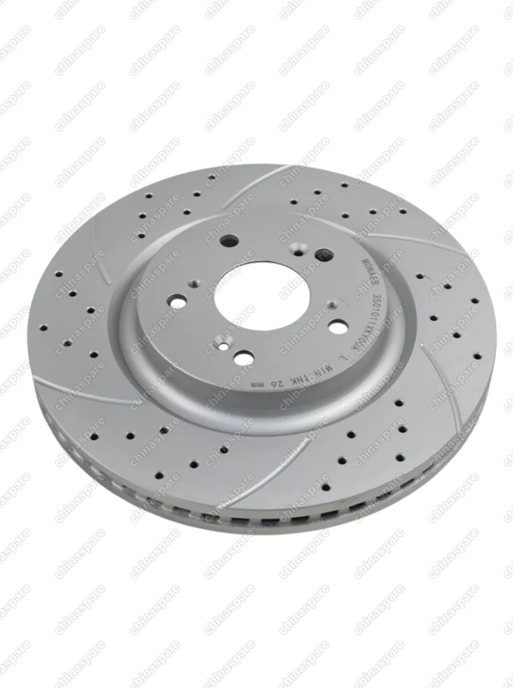 M61128 Диск тормозной HAVAL F7, F7x/ HAVAL H6 Coupe передний // OEM: 3501011XKY00A перфорация/насечки